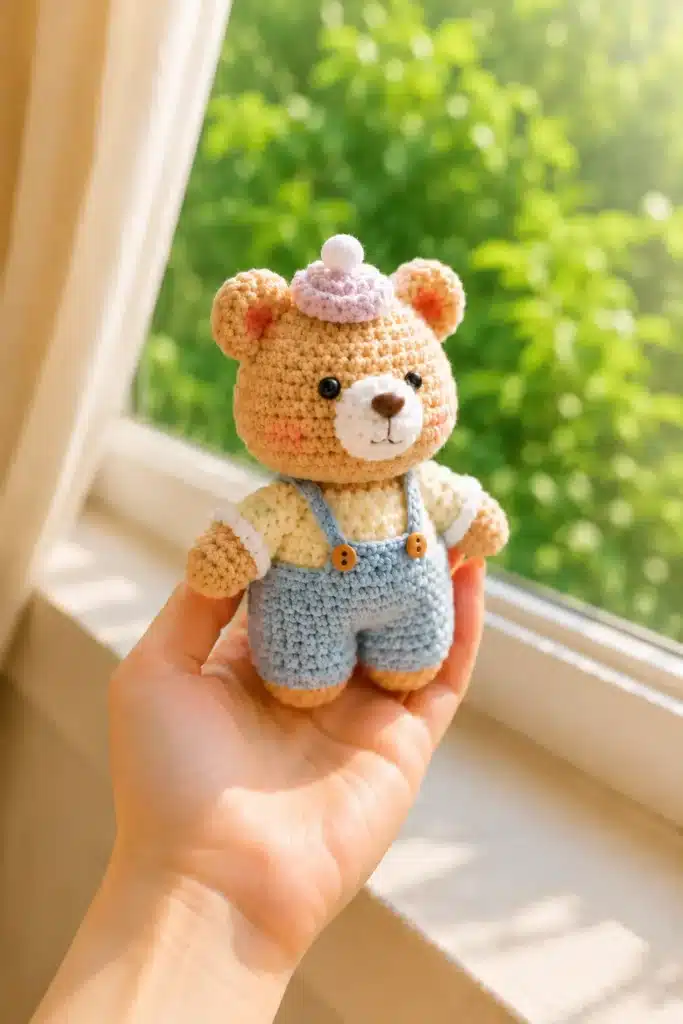 baby bear amigurumi pattern crochet project crochet project detail 2