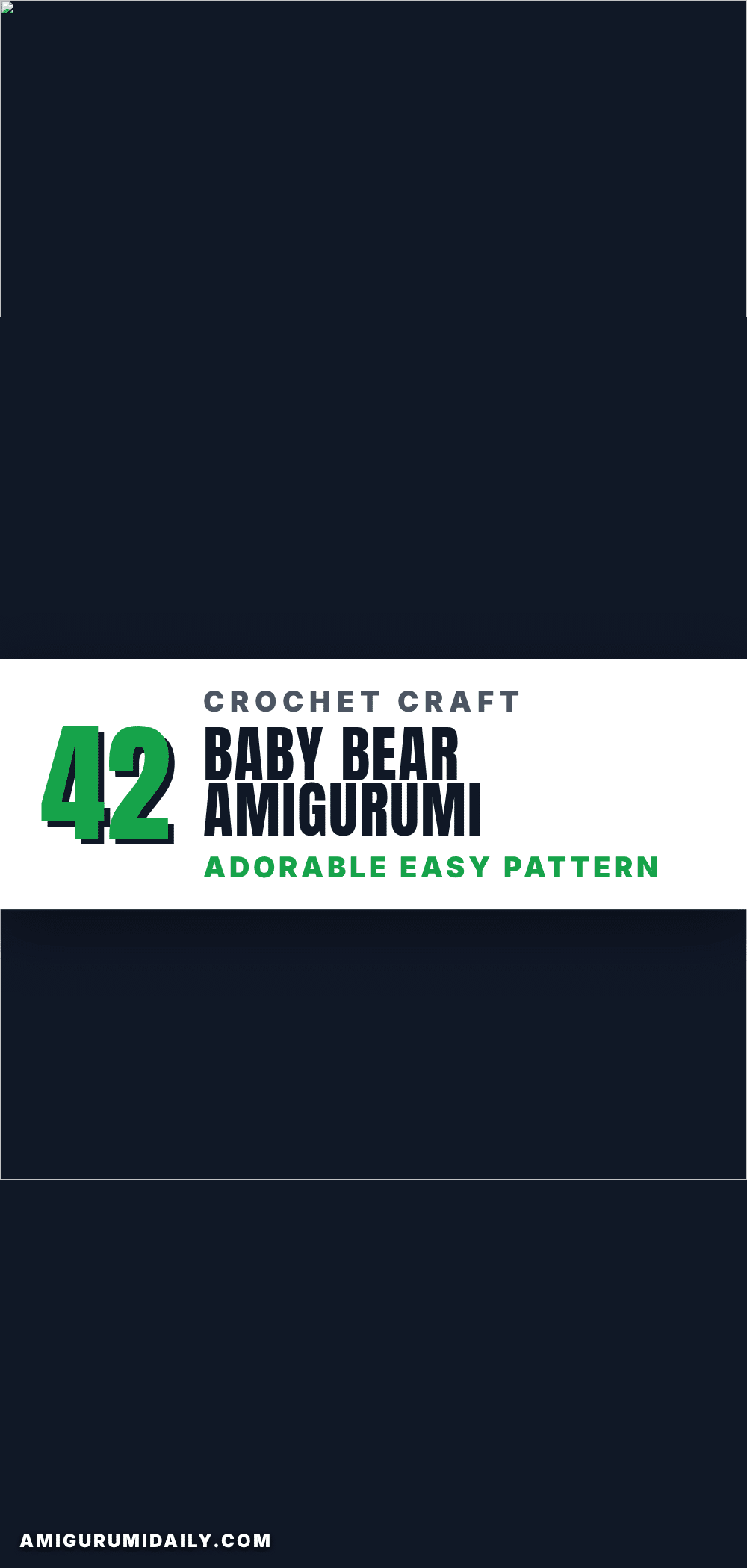baby bear amigurumi pattern crochet pattern