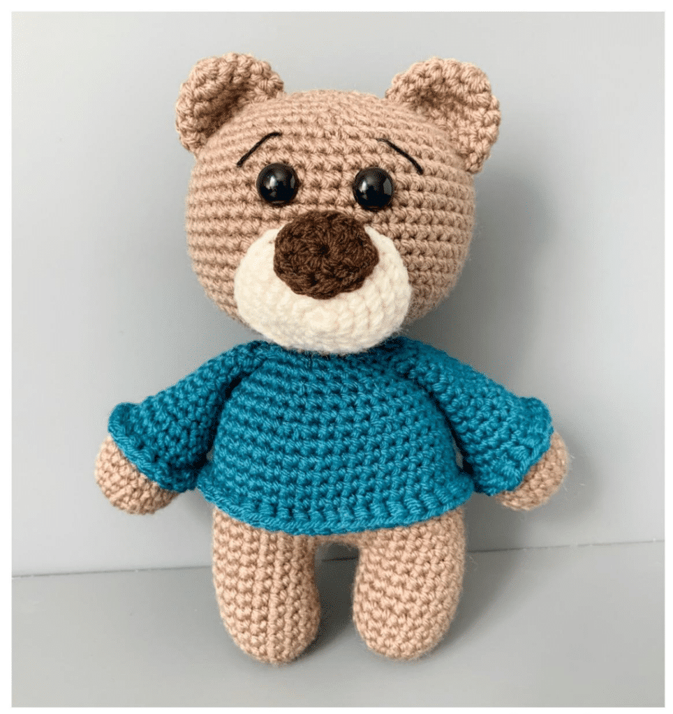 bear in sweater crochet pattern crochet project crochet project detail 3