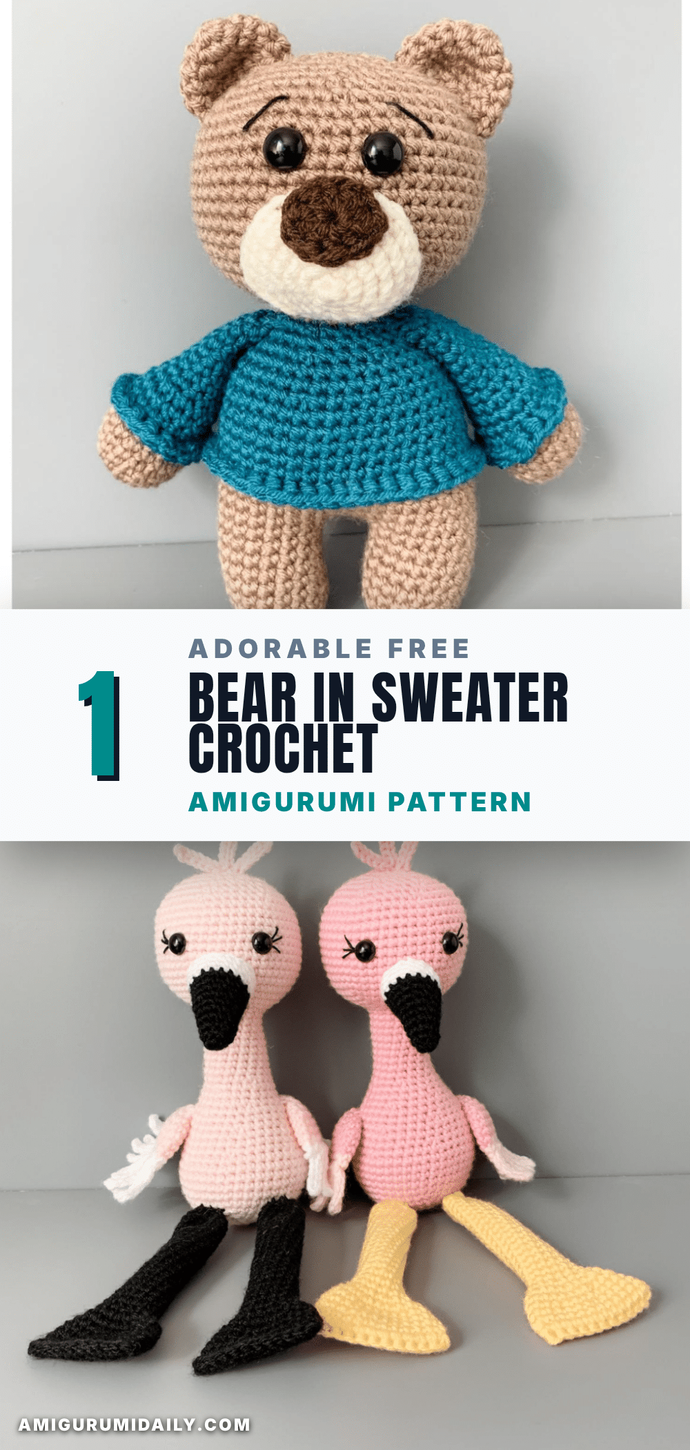 bear in sweater crochet pattern crochet pattern