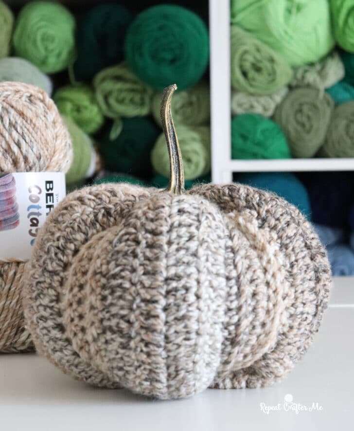 Bernat Cottage Pumpkin crochet project crochet project detail 5