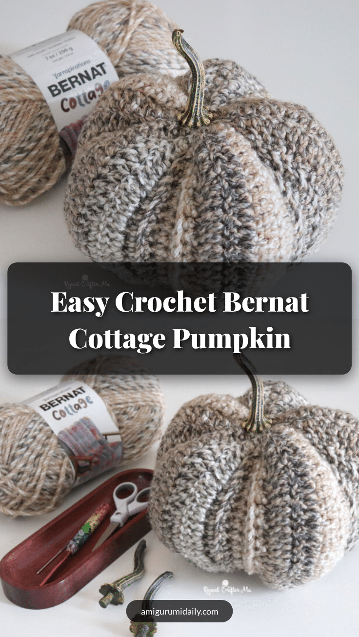 Bernat Cottage Pumpkin crochet pattern