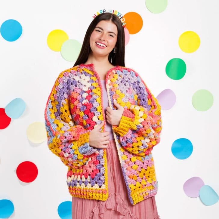 Caron Cakes 10th Anniversary Crochet Blanket crochet project crochet project detail 2