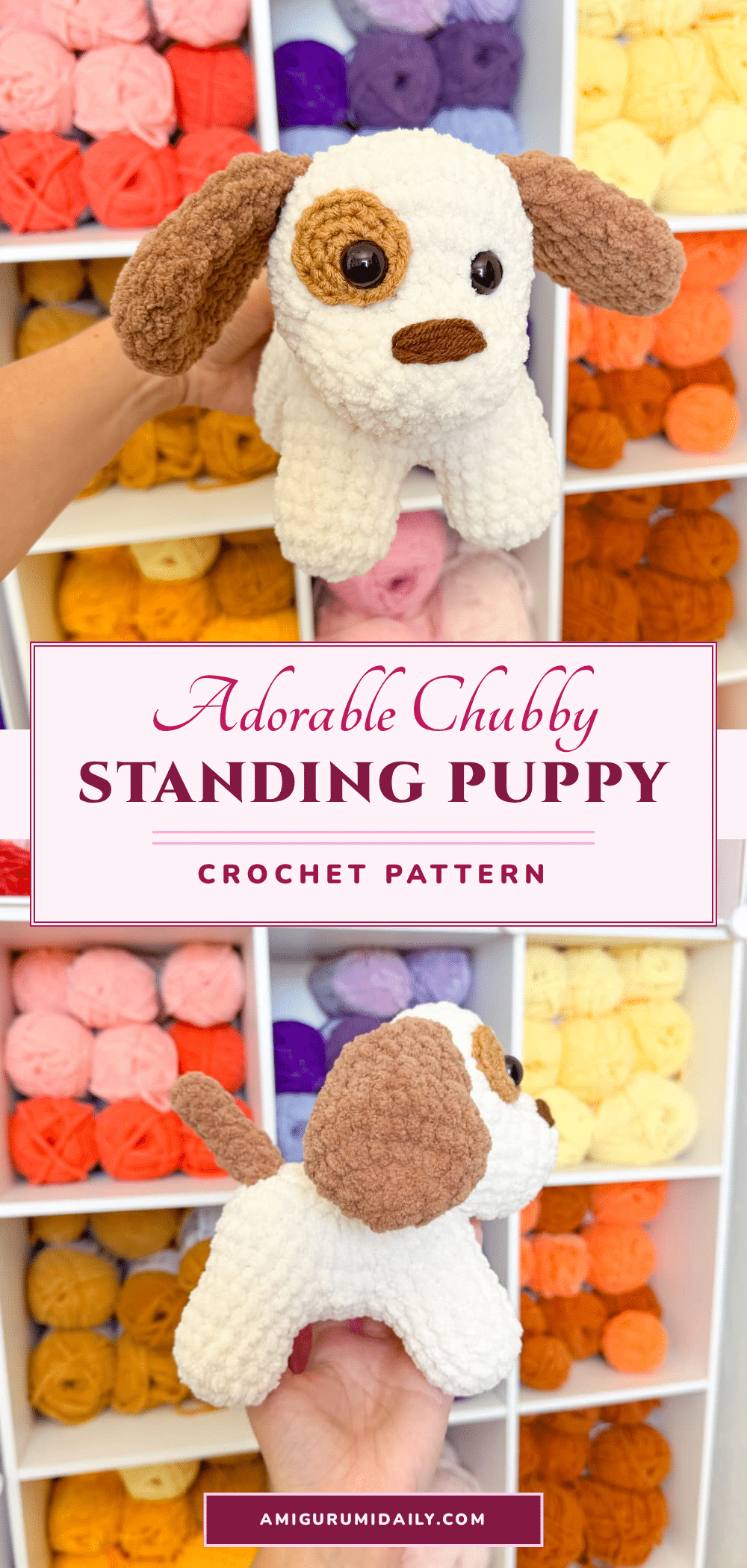 chubby standing puppy crochet pattern crochet pattern