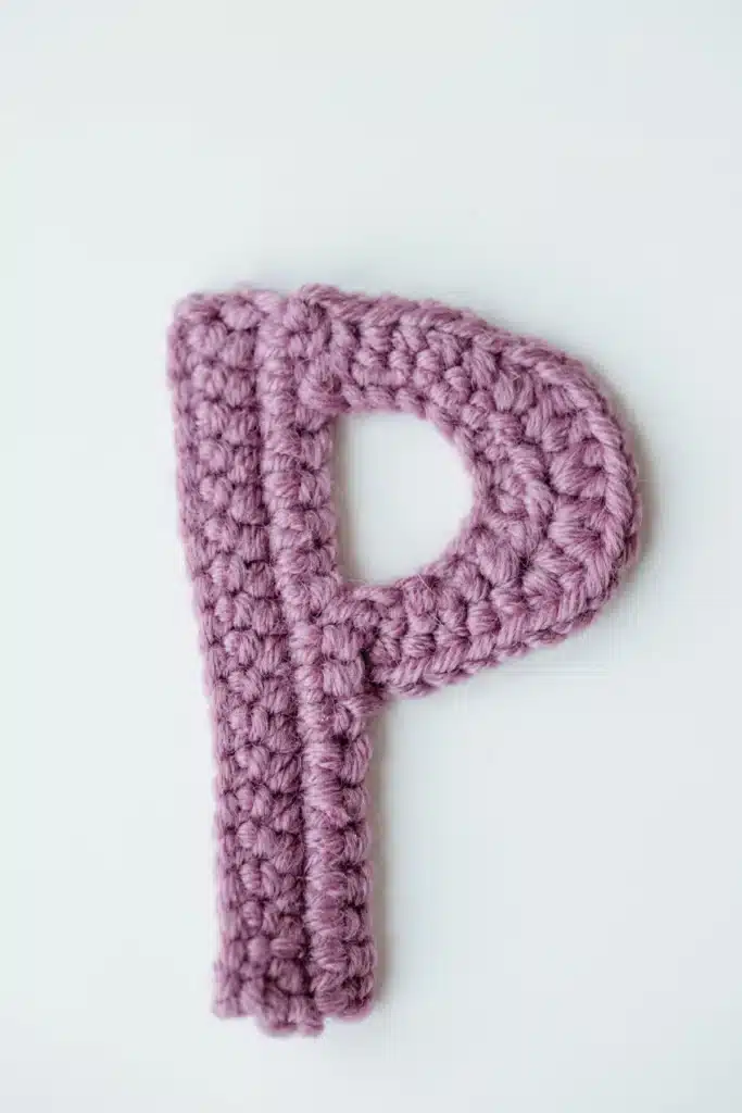 Chunky Crochet Letter P - featured image