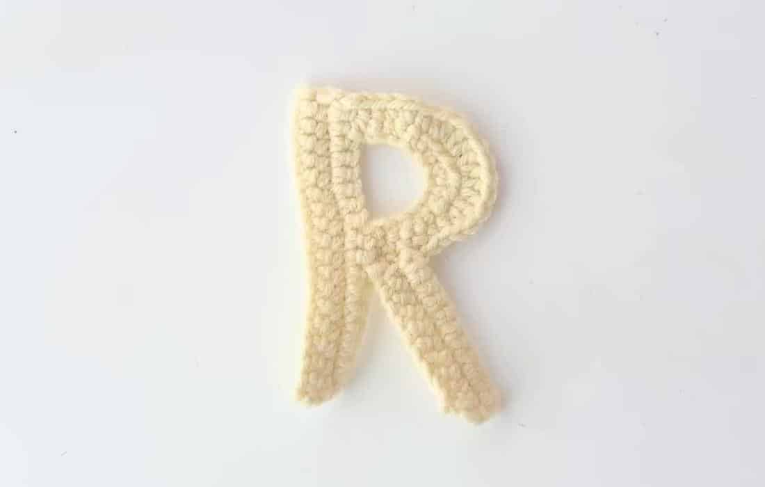 chunky crochet letter r crochet project crochet project detail 1