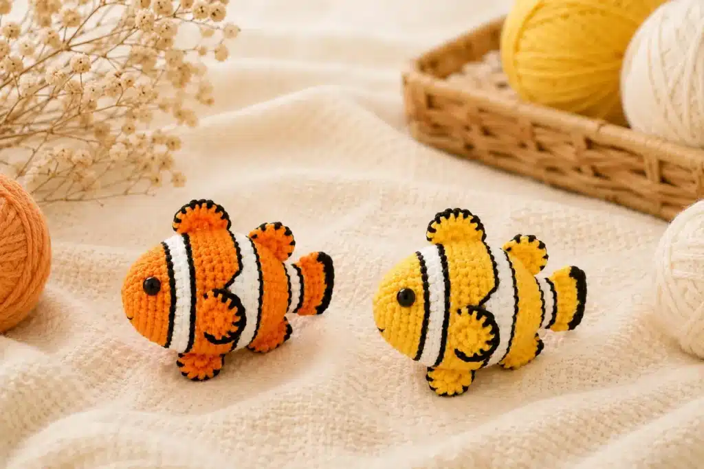 clownfish amigurumi pattern - featured image
