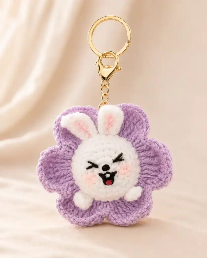 crochet bunny in flower crochet project crochet project detail 3