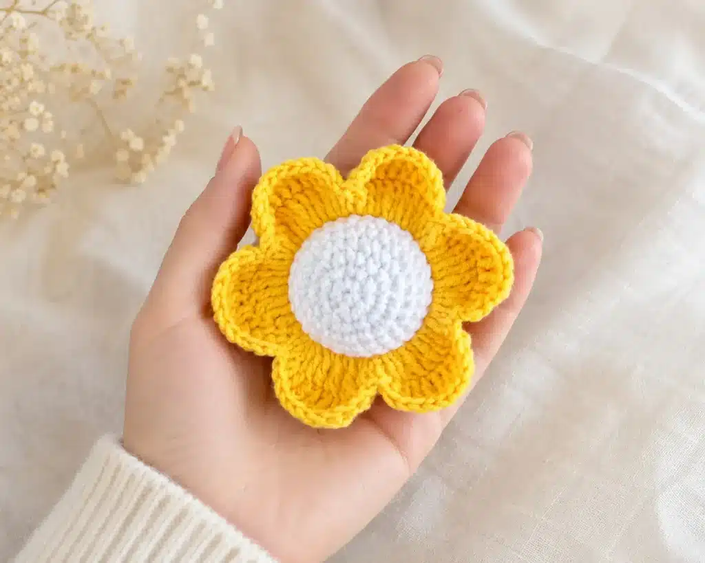 crochet bunny in flower crochet project crochet project detail 4