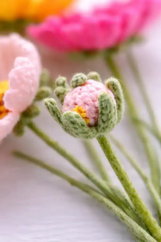 crochet cosmos flower bouquet crochet project crochet project detail 2