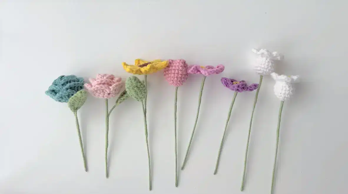 crochet flower basket car hanging crochet project crochet project detail 3
