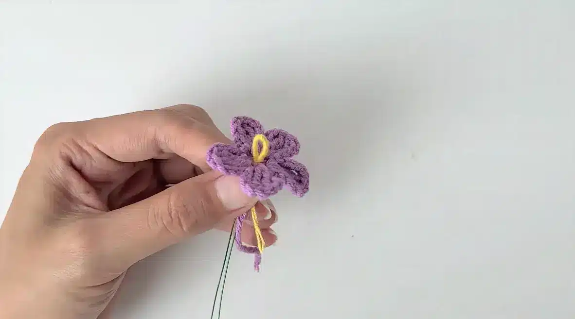 crochet flower basket car hanging crochet project crochet project detail 8