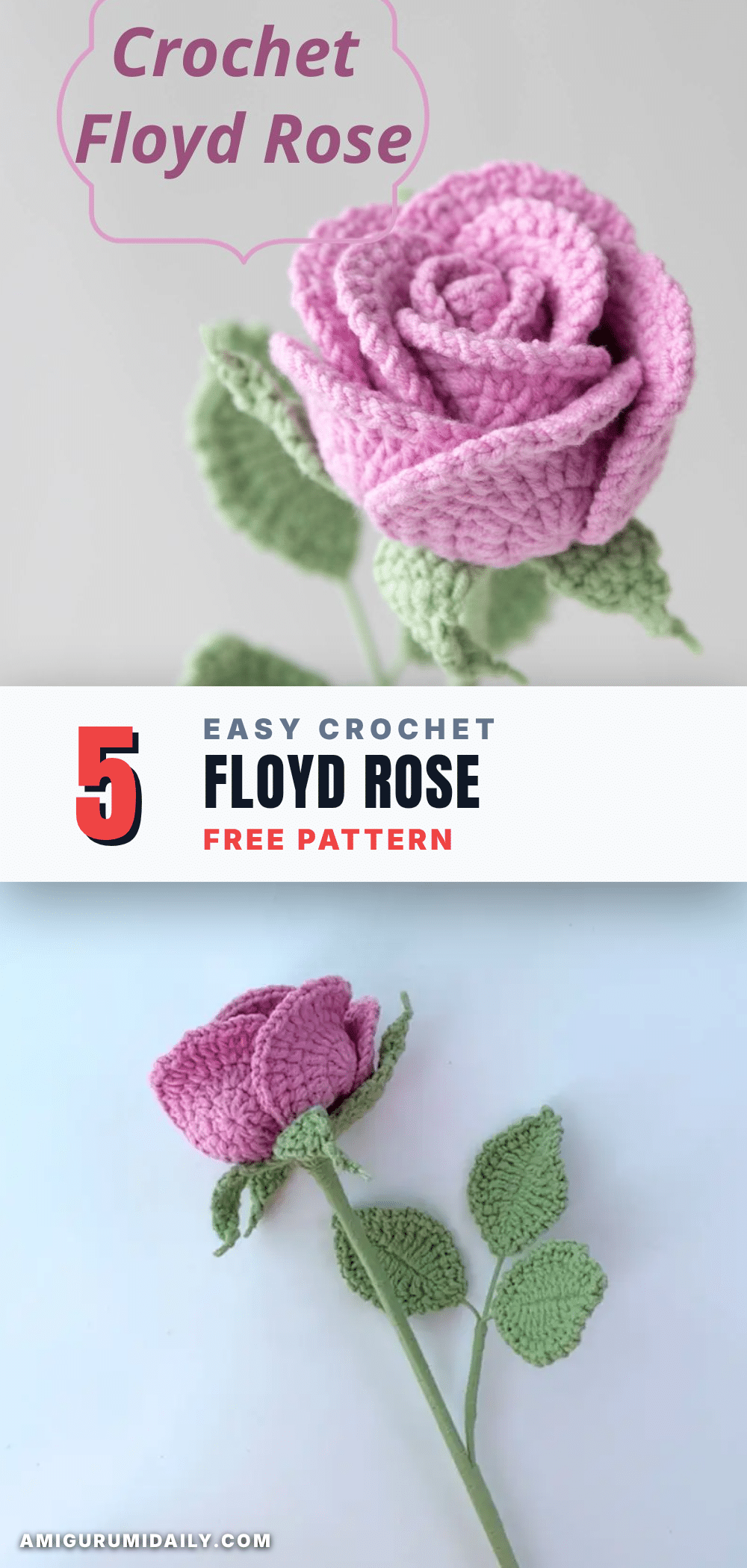 crochet Floyd Rose pattern crochet pattern