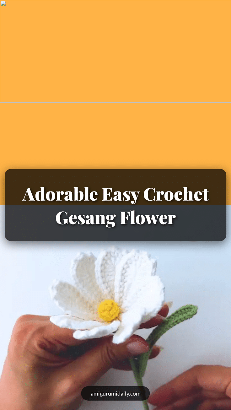 crochet gesang flower crochet pattern