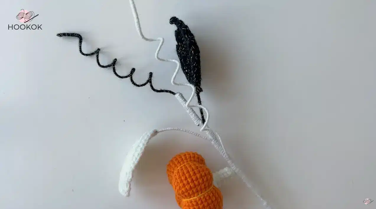 crochet halloween pumpkin bouquet crochet project crochet project detail 8