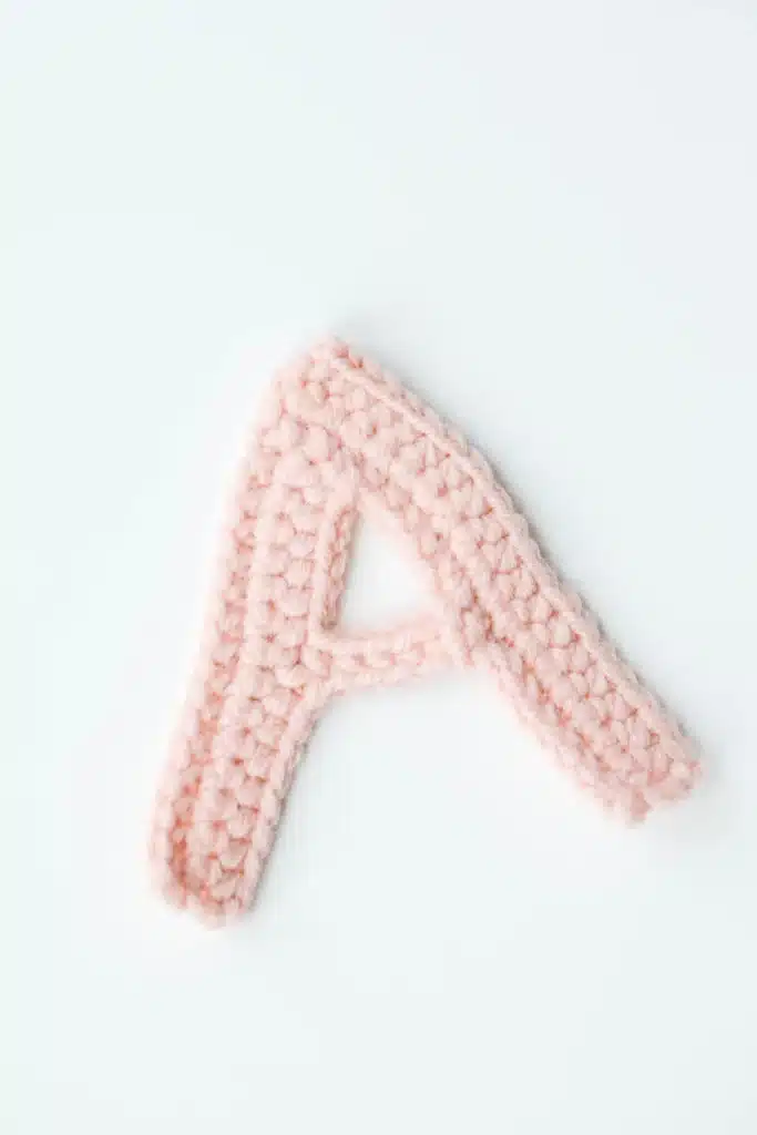 crochet letter a pattern - featured image