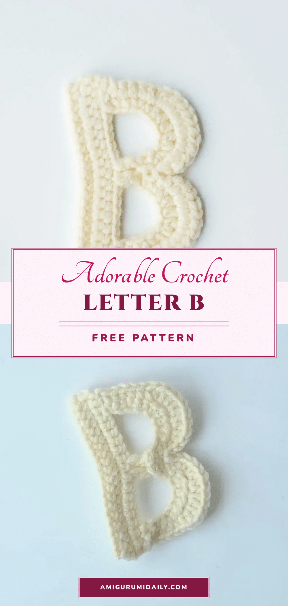 crochet letter b pattern crochet pattern