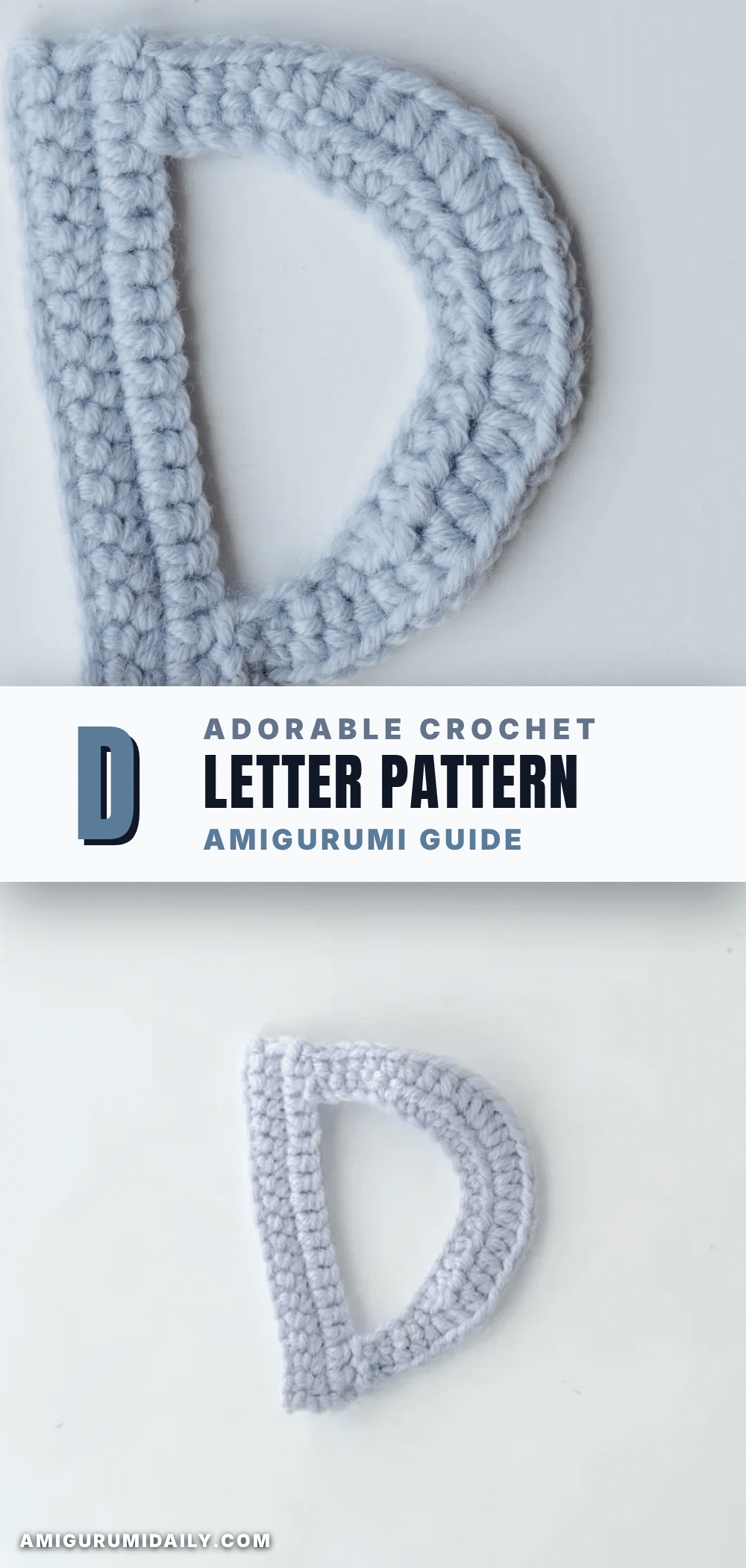 crochet letter d crochet pattern