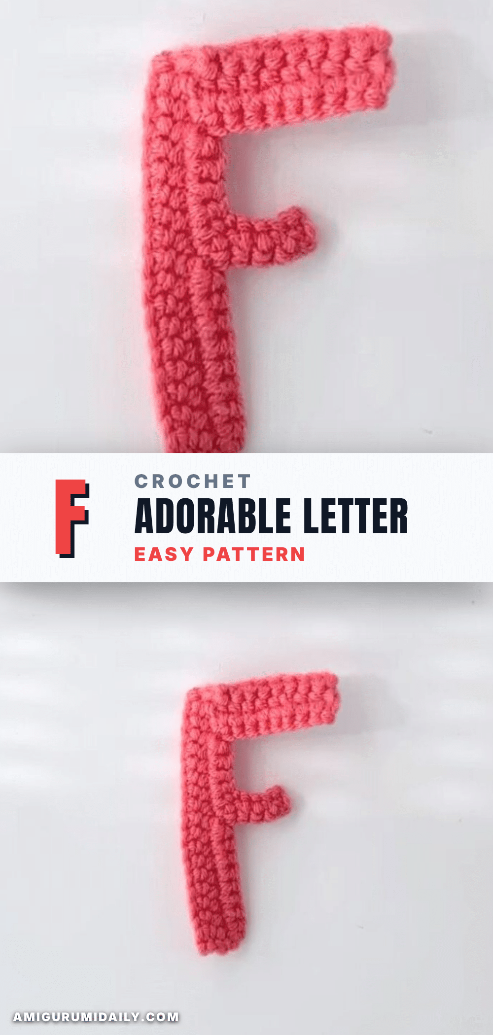 crochet letter f crochet pattern