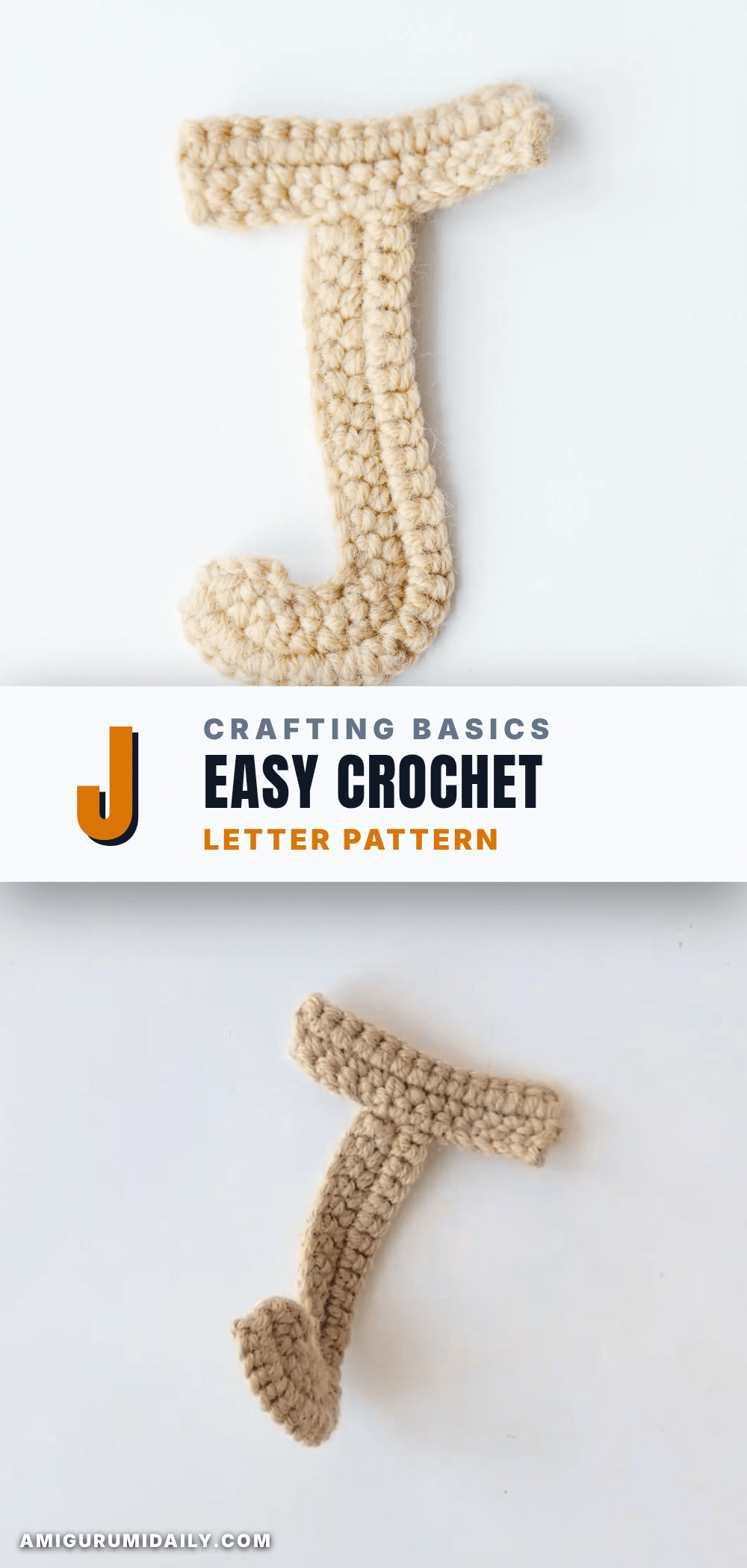 crochet letter J crochet pattern