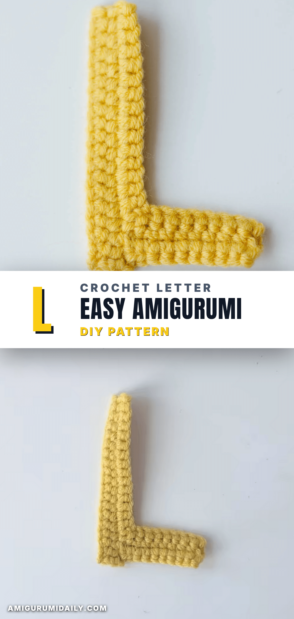 crochet letter l pattern crochet pattern