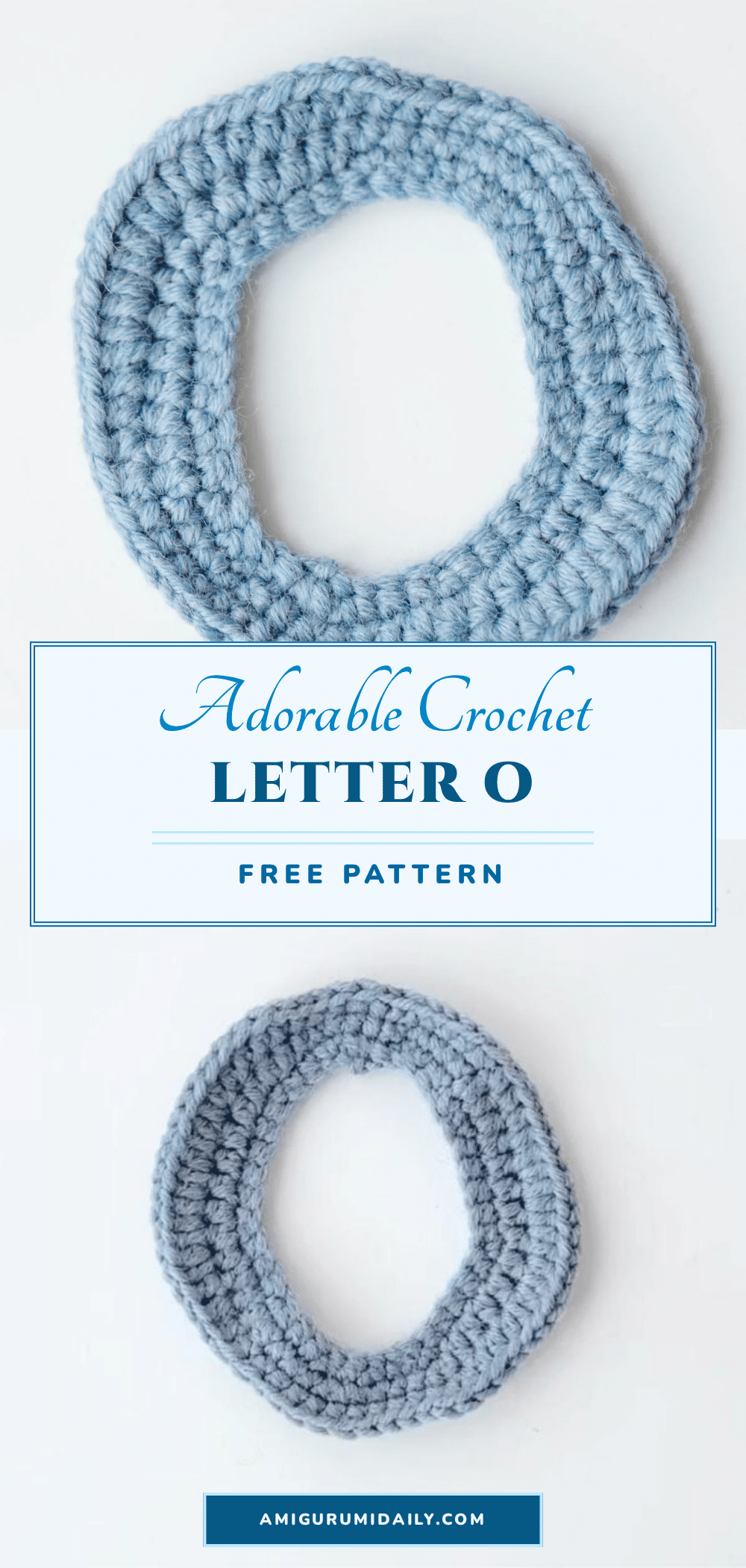 crochet letter o crochet pattern