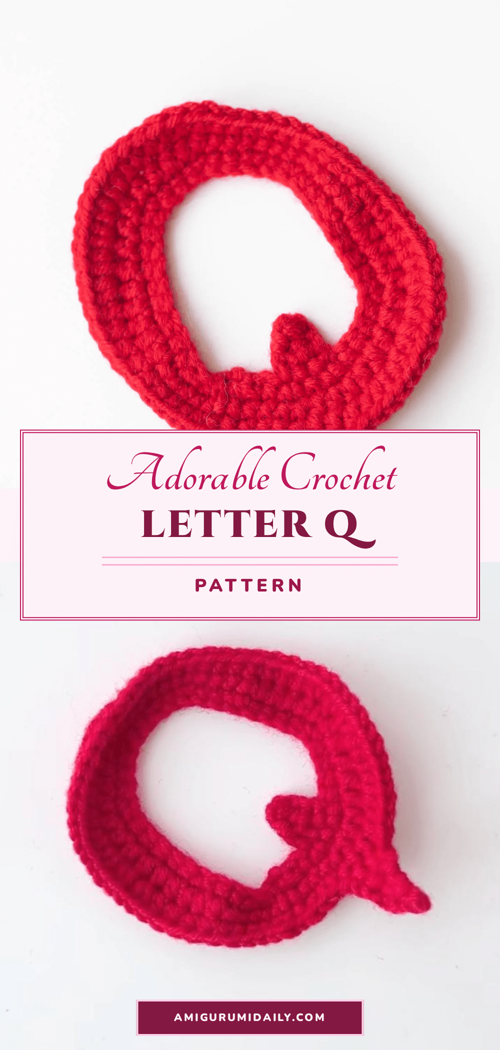 crochet letter q crochet pattern