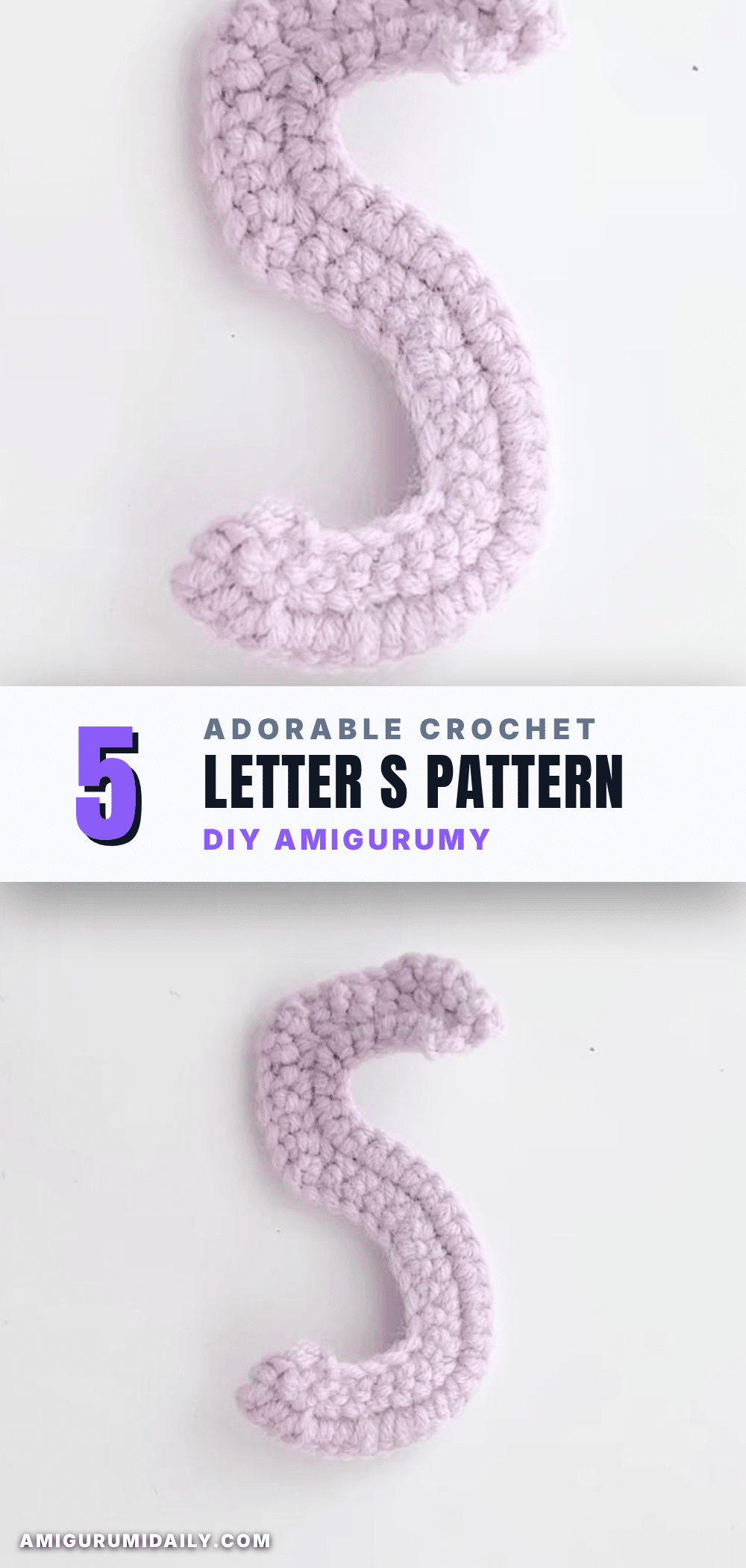 crochet letter s crochet pattern