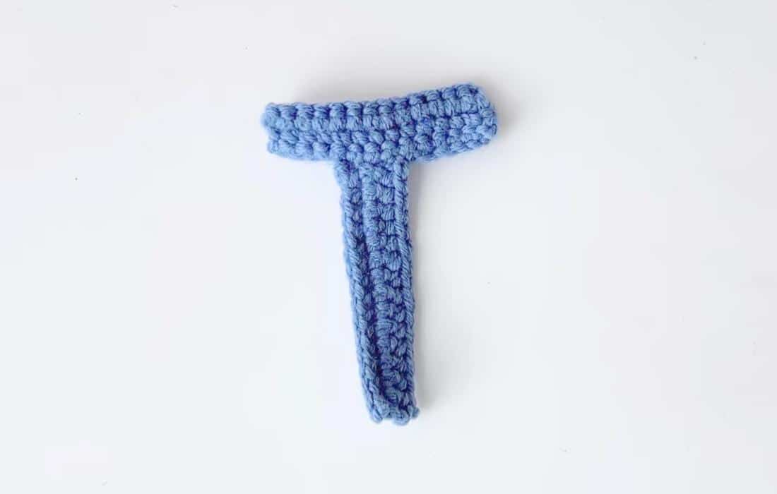 crochet letter t applique crochet project crochet project detail 1