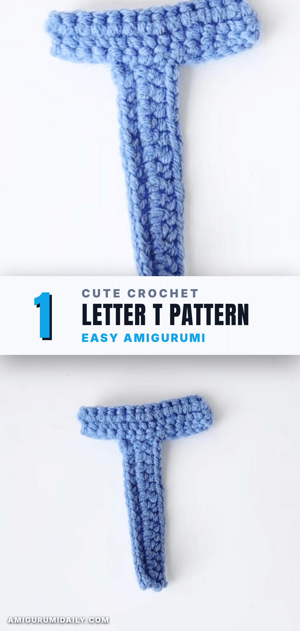 crochet letter t applique crochet pattern