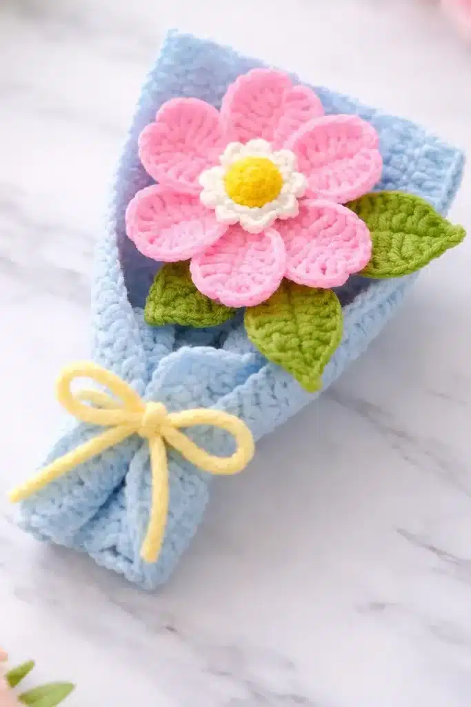 crochet mini flower bouquet crochet project crochet project detail 2