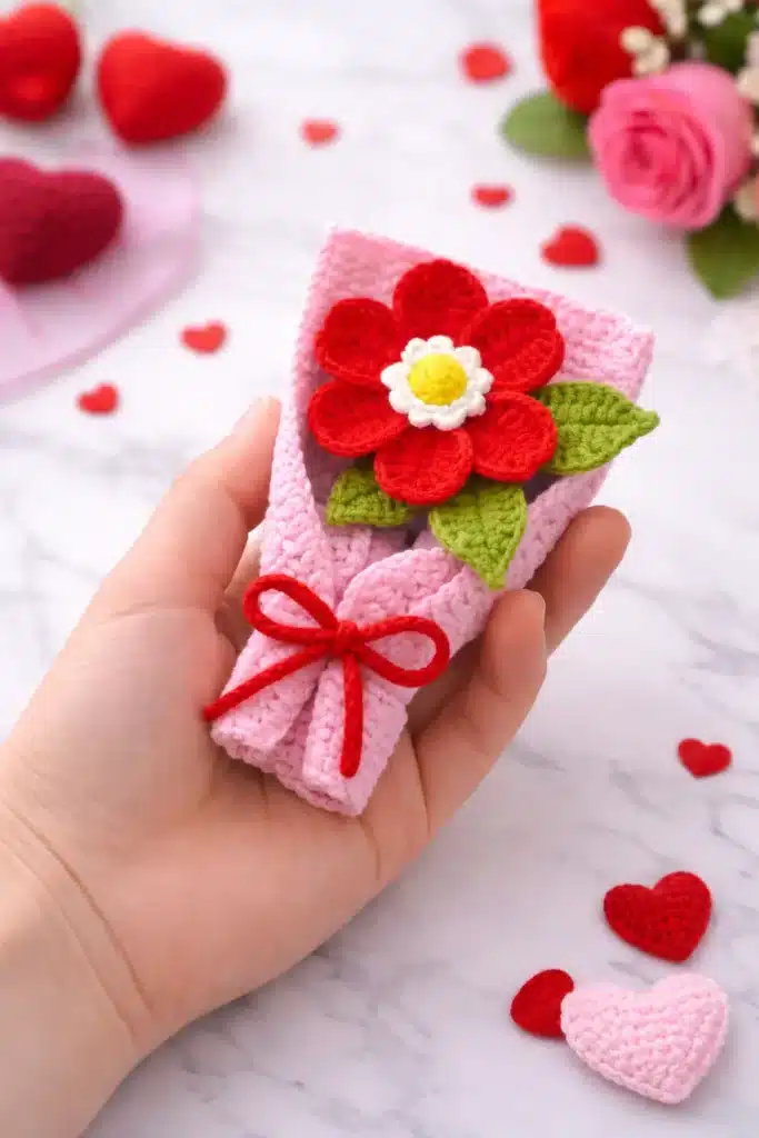crochet mini flower bouquet crochet project crochet project detail 3