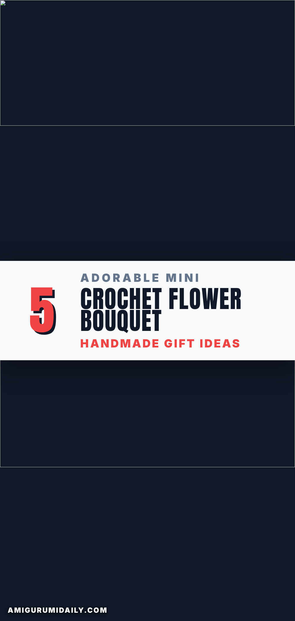 crochet mini flower bouquet crochet pattern