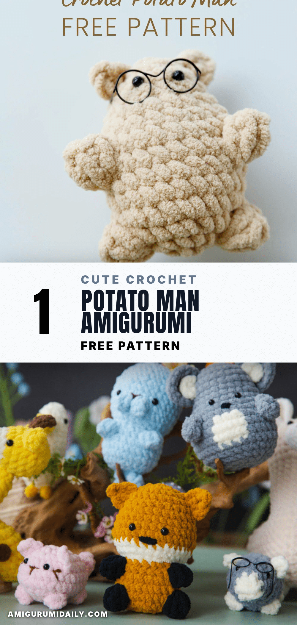 crochet potato man crochet pattern