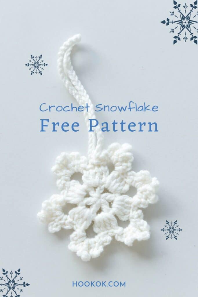crochet snowflake pattern - featured image