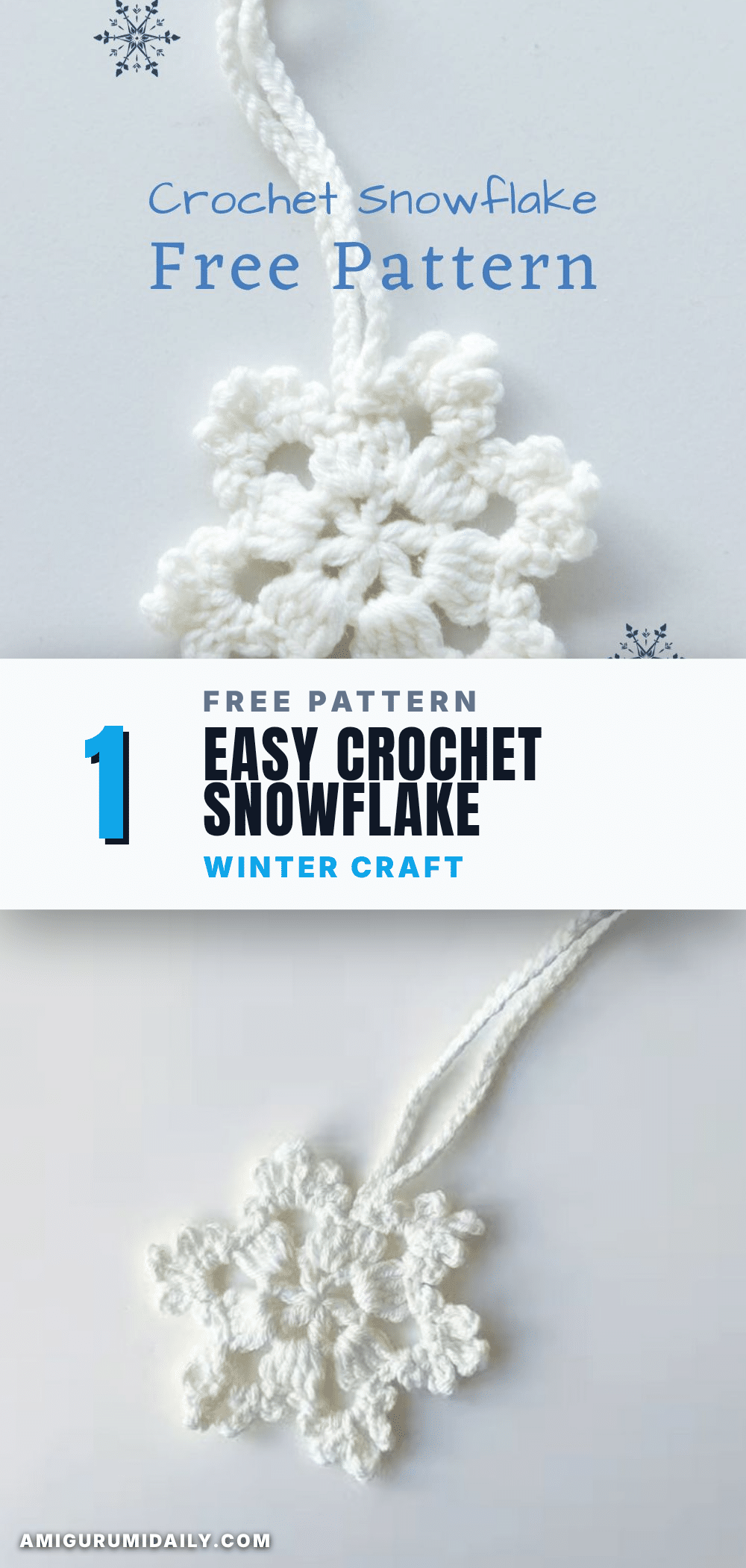 crochet snowflake pattern crochet pattern
