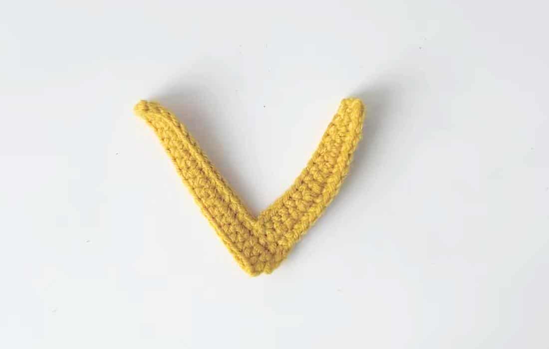 easy crochet letter v pattern crochet project crochet project detail 1