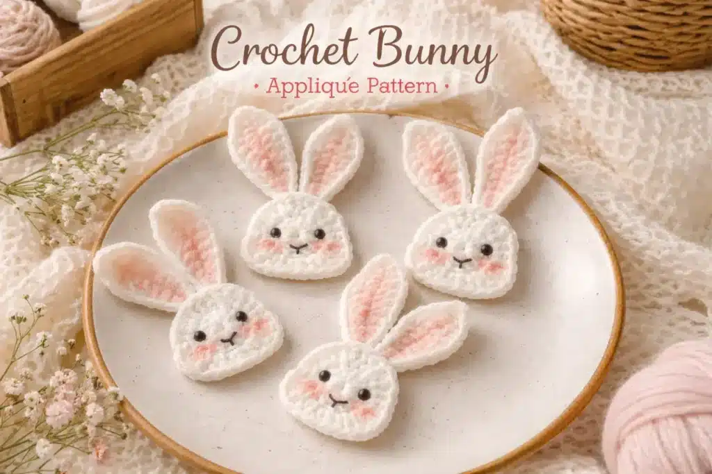 flat bunny applique - featured image