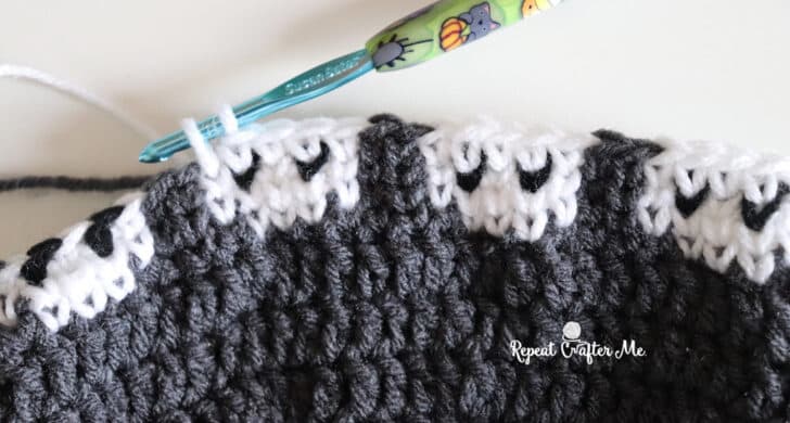ghosts in a row crochet hat crochet project crochet project detail 15
