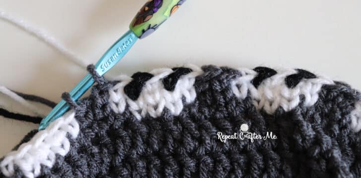 ghosts in a row crochet hat crochet project crochet project detail 17