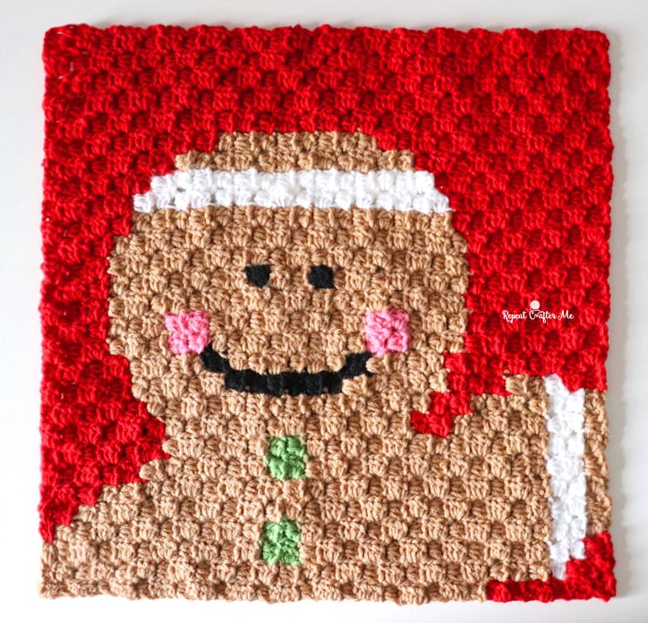 gingerbread man c2c crochet crochet project crochet project detail 3