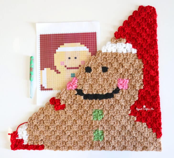 gingerbread man c2c crochet crochet project crochet project detail 5