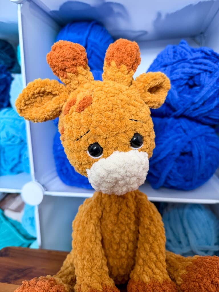 giraffe amigurumi crochet project crochet project detail 7