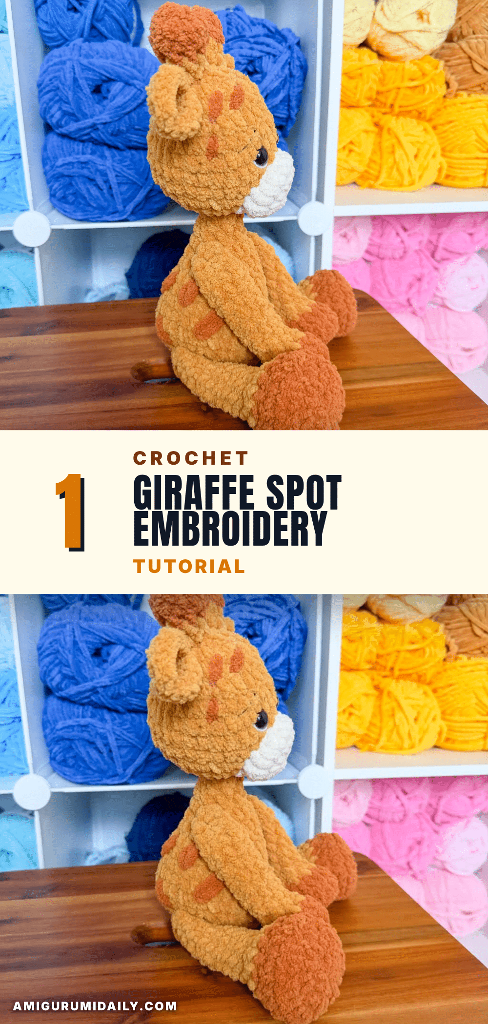 giraffe spot embroidery crochet pattern