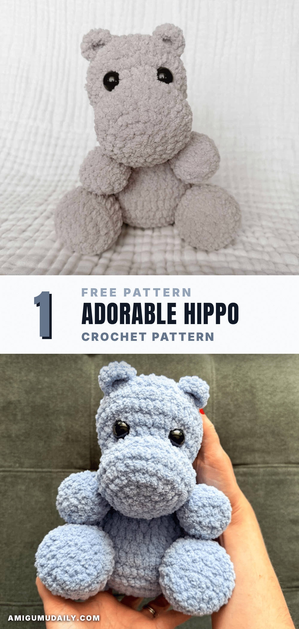 hippo crochet amigurumi pattern crochet pattern