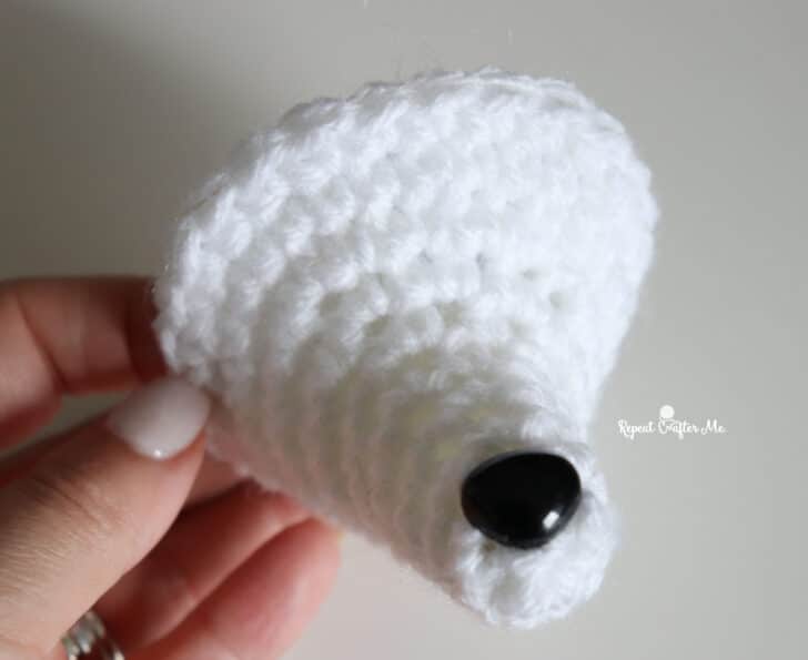 Jimothy Raccoon amigurumi crochet project crochet project detail 11