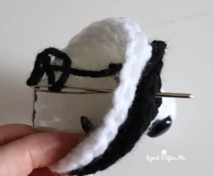 Jimothy Raccoon amigurumi crochet project crochet project detail 13