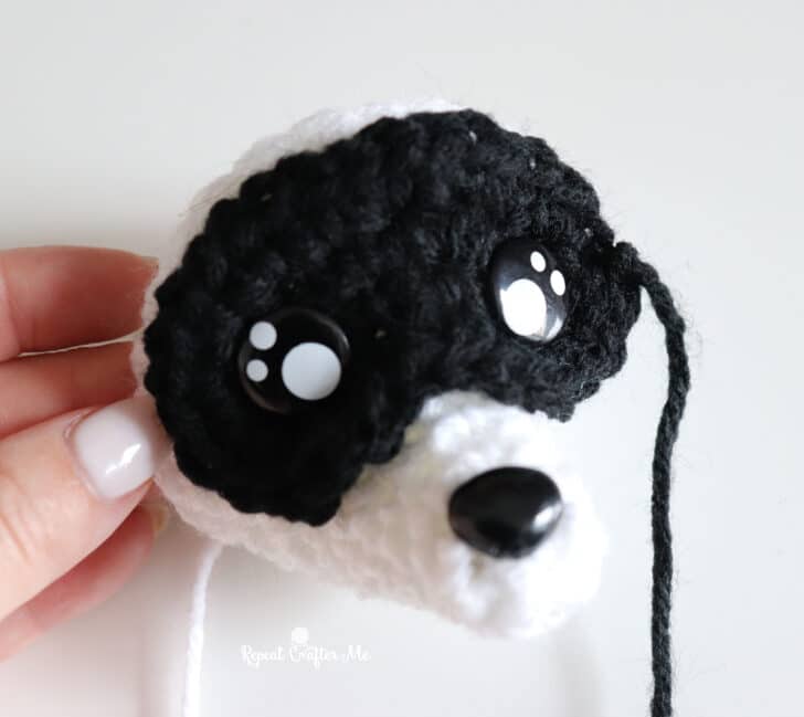 Jimothy Raccoon amigurumi crochet project crochet project detail 17