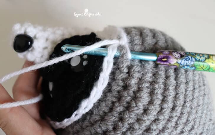 Jimothy Raccoon amigurumi crochet project crochet project detail 20