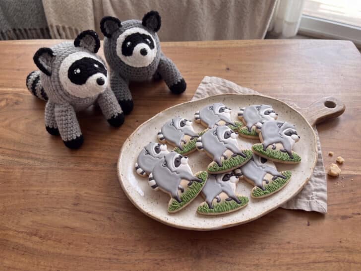 Jimothy Raccoon amigurumi crochet project crochet project detail 4